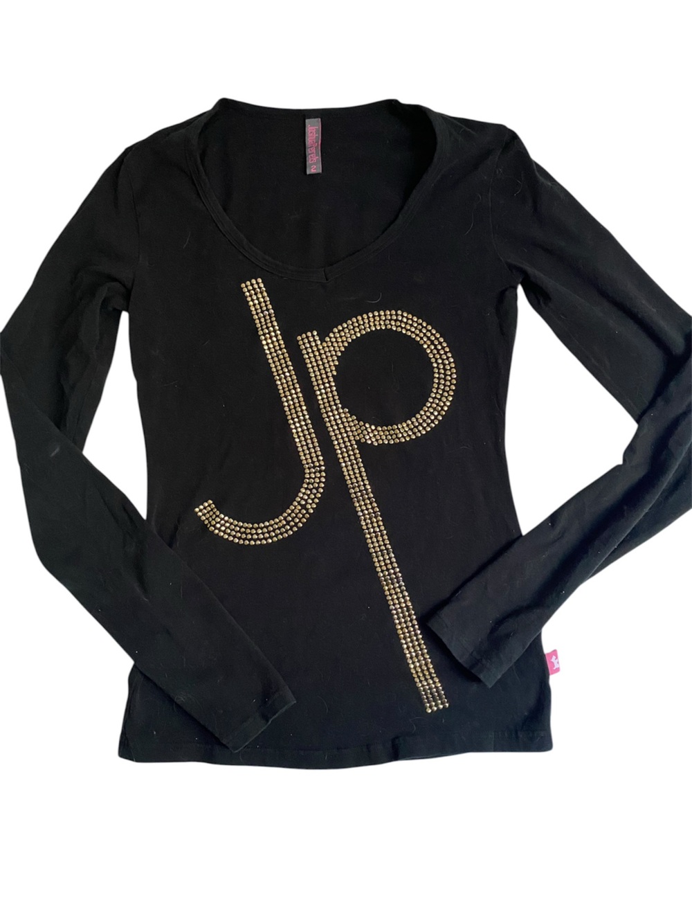 Vintage Joshua Perets long sleeve v-neck y2k shirt size 2